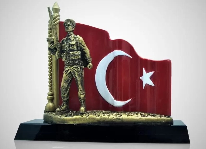 komando turk bayrakli plaket